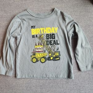 The Children's Place Birthday long sleeve t-shirt construction vehicles
